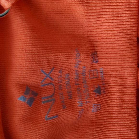 New Nux Athletic Seamless Tank Cami Sports Bra Top Size M Orange Pink - Picture 8 of 8